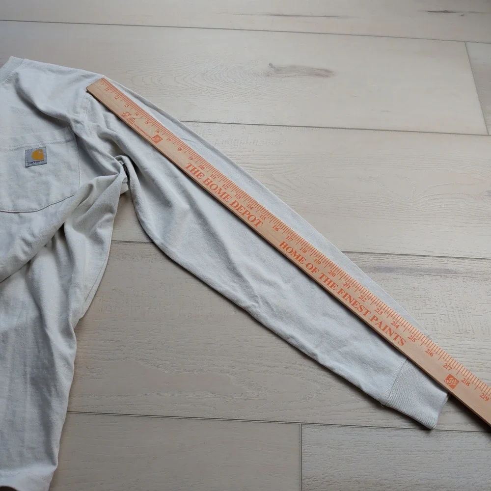 NEW Carhartt Relaxed Fit Heavyweight Long Sleeve T-Shirt Mens M Mountain Graphic - Picture 13 of 16
